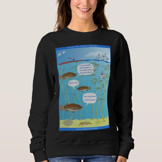 Sweatshirt Fissures dans le Monde - Comment est l'eau ? - (Devant)