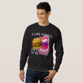 Sweatshirt Fitness Burger In My Mouth  Gym and Workout (Devant entier)