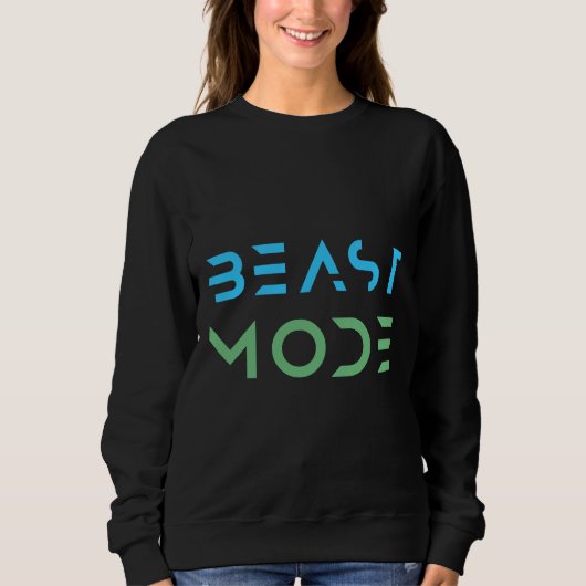 Sweatshirt Fitness Mode Bête Exercice (Devant)