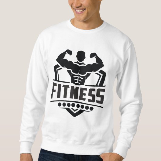 Sweatshirt Fitness Motivation Graphic | Strong & Active Life (Devant)