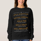 Sweatshirt Five Solas of the Reformation Protestant Luther Ch (Devant)