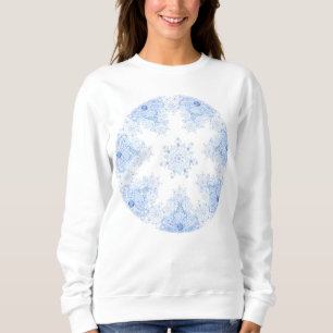 Sweatshirt Flacon de neige bleu glace