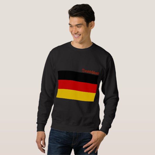 Sweatshirt Flag of Germany custom-cut (Devant entier)
