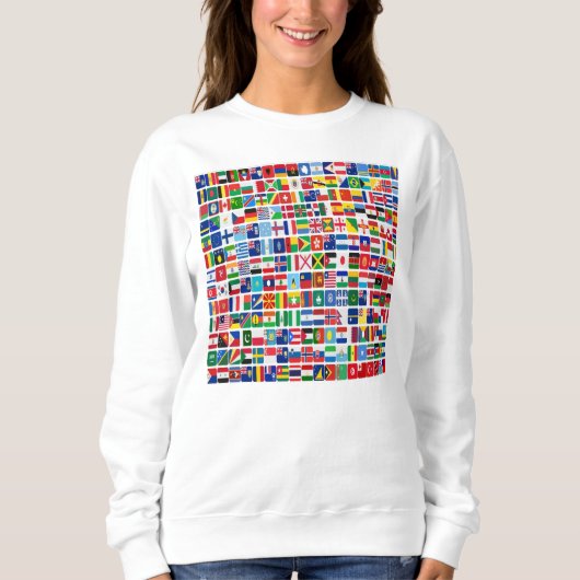 Sweatshirt Flags de la nation World All Countries (Devant)