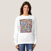 Sweatshirt Flags de la nation World All Countries (Devant entier)