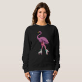 Sweatshirt Flamant rose Fun (Devant entier)