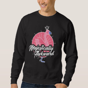 Sweatshirt Flamant rose Majesquement Awkward Et Quirky
