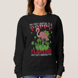 Sweatshirt Flamant rose Mon Esprit Animal Est Flamant rose De