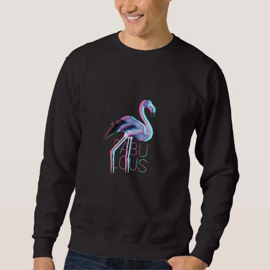 Sweatshirt Flamant rose rose 3d Femmes animales mignonnes (Devant)