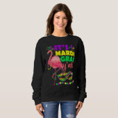 Sweatshirt Flamant rose Son Mardi Gras Yall Carnival Jester C (Devant entier)