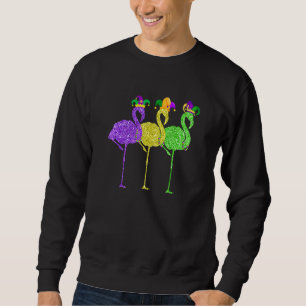 Sweatshirt Flamant rose Vintage Mardi Gras