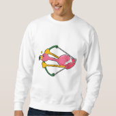 Sweatshirt Flamingo as Arrow (Devant)