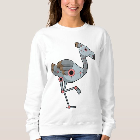 Sweatshirt Flamingo as Robot (Devant)