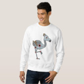 Sweatshirt Flamingo as Robot (Devant entier)