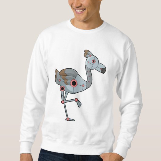 Sweatshirt Flamingo as Robot (Devant)