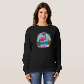 Sweatshirt Flamingo At Beach Summer Vacation (Devant entier)
