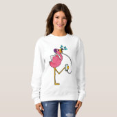 Sweatshirt Flamingo at Music with Headphone (Devant entier)