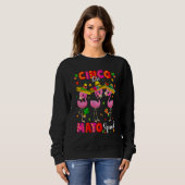 Sweatshirt Flamingo Squad Cinco De Mayo Squad Mexican Fiesta (Devant entier)