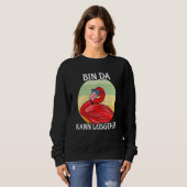 Sweatshirt Flamingo Unpunctual Bin Da Peut-être (Devant entier)