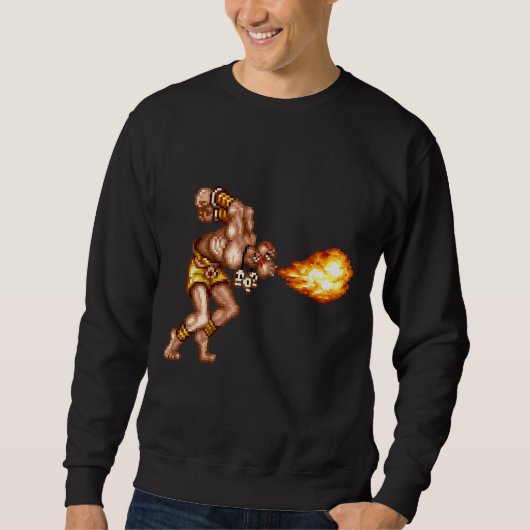 Sweatshirt Flamme de yoga (Devant)