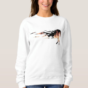 Sweatshirt Flammes du cheval, Logo du cheval, Cheval