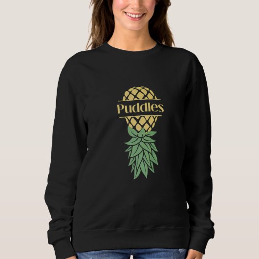 Sweatshirt Flaques Balançoires À L'envers Ananas (Devant)