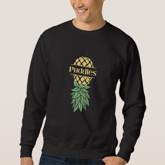 Sweatshirt Flaques Balançoires À L'envers Ananas (Devant)