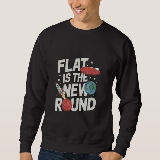 Sweatshirt Flat Mars Society Funny Sarcastic Science Planète (Devant)