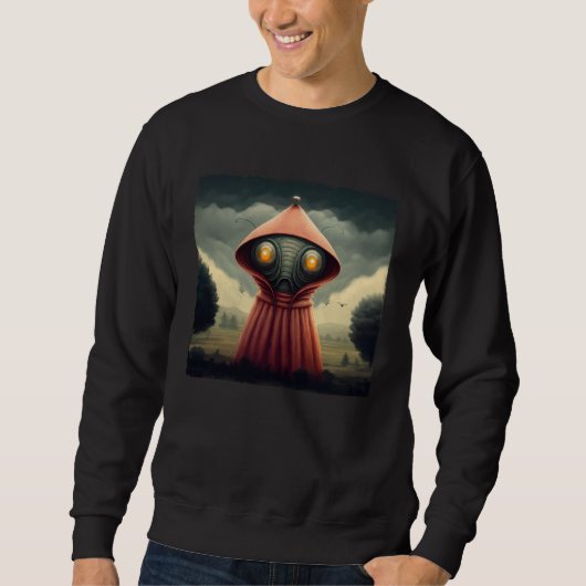 Sweatshirt Flatwoods Monster Braxie 1952 Creepy Alien Cryptid (Devant)