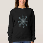 Sweatshirt Fléau de neige coréen en bleu argent (Devant)