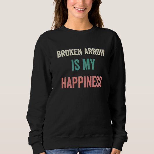 Sweatshirt Flèche Brisée Est Mon Bonheur (Devant)