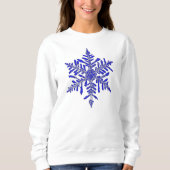 Sweatshirt Flèche de neige bleue (Devant)