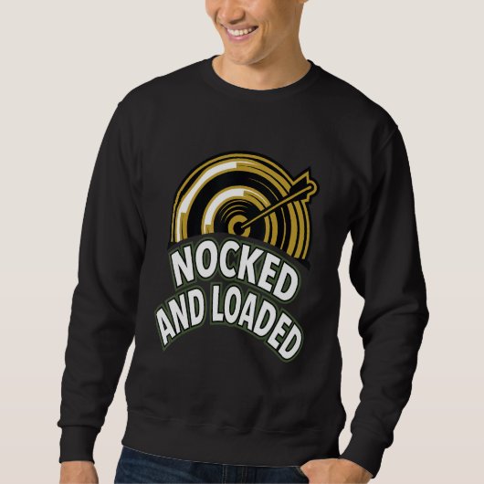 Sweatshirt Flèches De Chasse Et Citation De Tir À L'Arc Cible (Devant)