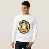 Sweatshirt Fléchettes de fléchettes de chien tableau de fléch (Devant entier)