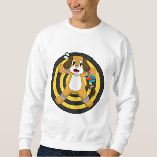 Sweatshirt Fléchettes de fléchettes de chien tableau de fléch