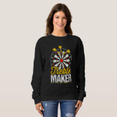 Sweatshirt fléchettes plus fine Dart Jeu Jouer Concurrence (Devant entier)