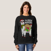 Sweatshirt Fleece Feliz Navidad Sloth (Devant entier)