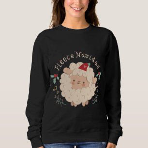 Sweatshirt Fleece Navidad, mignon mouton de Noël