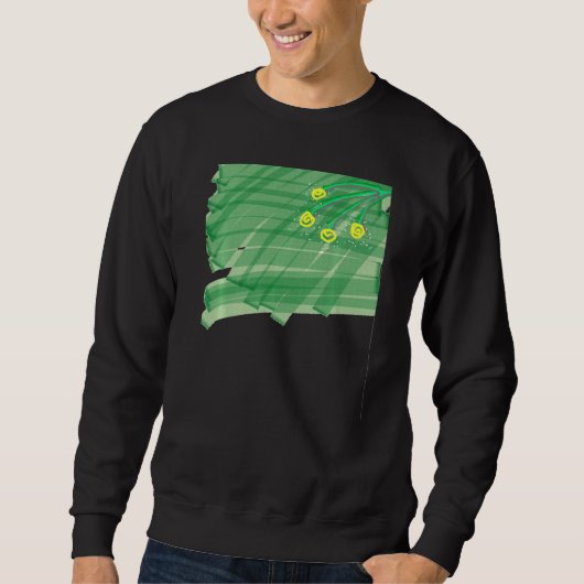 Sweatshirt Fleur Abstraite (Devant)