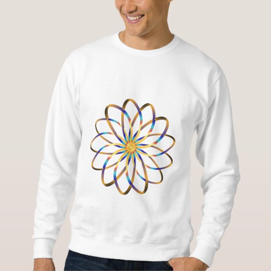 Sweatshirt Fleur abstraite de blu (Devant)