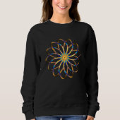 Sweatshirt Fleur abstraite de blu (Devant)