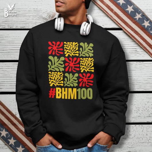 Sweatshirt Fleur abstraite Mois de l'histoire des Noirs 100 A