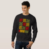 Sweatshirt Fleur abstraite Mois de l'histoire des Noirs 100 A (Devant entier)
