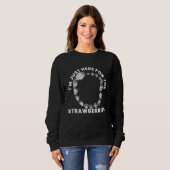 Sweatshirt Fleur botanique de fraise plante d'été (Devant entier)