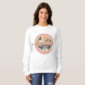 Sweatshirt Fleur de feuillage dans un style littéraire (Devant entier)