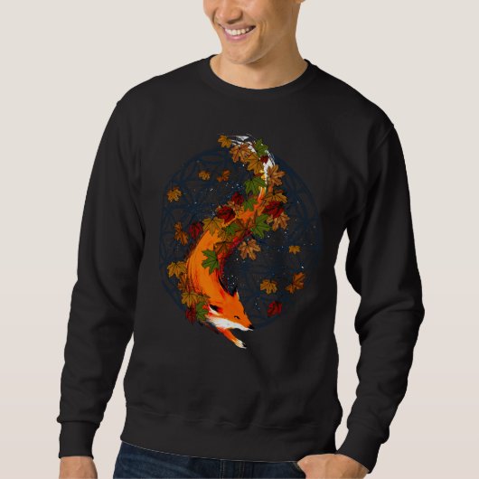 Sweatshirt Fleur de Fox d'aquarelle d'animal d'esprit de la (Devant)