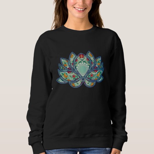 Sweatshirt Fleur de lotus colorée (Devant)