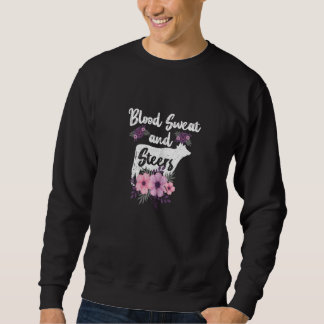Sweatshirt Fleur De Vache Fleur De Sang Chaud Et Steers Farme