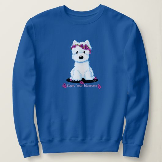 Sweatshirt Fleur de Westie (Design devant)