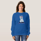 Sweatshirt Fleur de Westie (Devant entier)